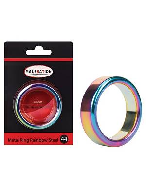 Malesation - Metal Ring Rainbow Steel 44