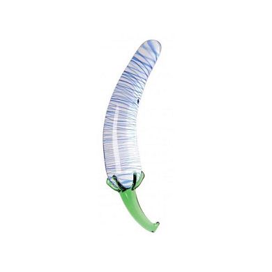 GV Glasdildo Blue Pepper, 23 x 2 - 4,5 cm