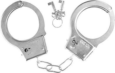 Plüsch-Handschellen Schwarz-Fur Love Cuffs