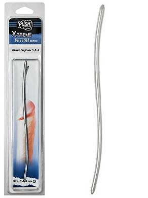Push Xtreme Fetish - 20cm Edelstahl Dilator Beginner 5mm & 6mm breit