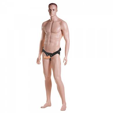 Strap-on Harness mit Dildo - in Hautfarbe