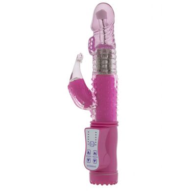 22 x 3,2 cm Perlenvibrator Rotating Head - Vibrating Dolphin pink