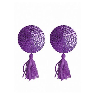 Ouch Nipple Tassels Round Purple