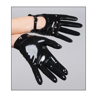 Glänzende Latex Handschuhe