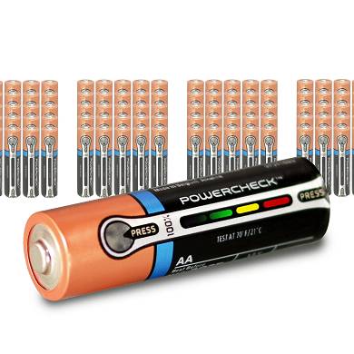 100x MIGNON AA LR6 MN1500 DURACELL 2900 mAh Ultra Power Batterietester 100 Stk