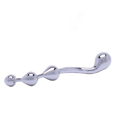 Wellen Metall Dildo Mit 4 Kugeln