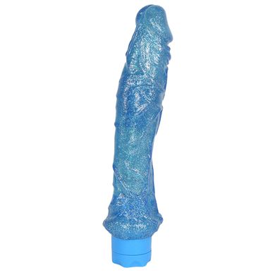 25 x 3,8 - 4,8 cm Vibrator Glitter Joy No.2 blue