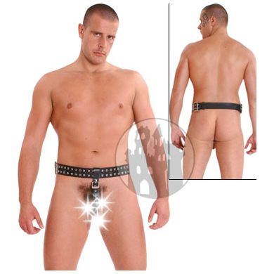 Leder Bauchgurt mit Penisring