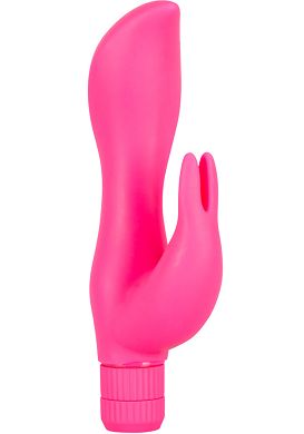 15,5 x 2 - 3,5 cm Double Lover Silikonvibrator pink