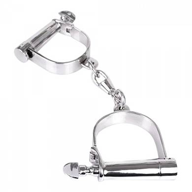 Handschellen aus Stahl - in Silber