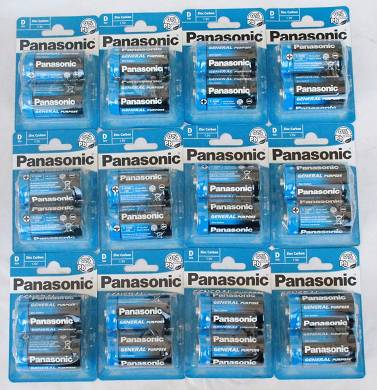 24 x Panasonic Batterien 1,5 Volt R20 Batterie 1.5 V MONO Zellen D LR20