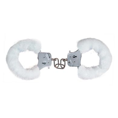 FURRY FUN CUFFS WHITE PLUSH