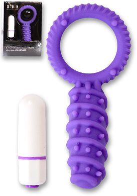 Vibro-Penisring Clitoral Banger purple