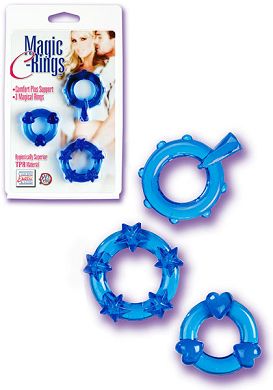 Magic C-Rings Cockringe-Set blue
