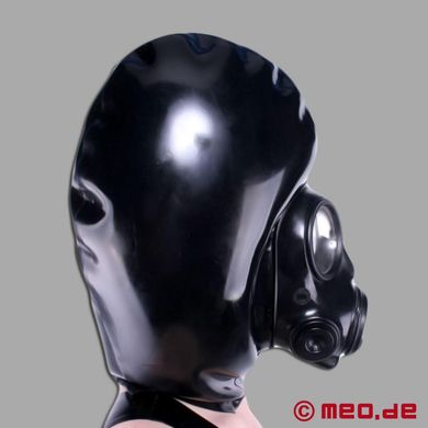 Aufpumpbare Maske mit Gasmaske