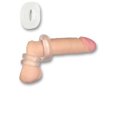 SportFucker Boner Kit - Cockring mit Ballstretcherringen clear