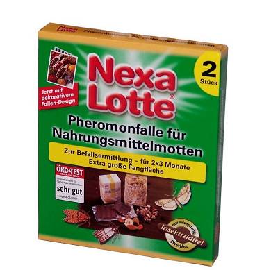 Nexa Lotte Pheromonfalle Lebensmittel-Mottenfalle 2 Stück #GB R7F3P1