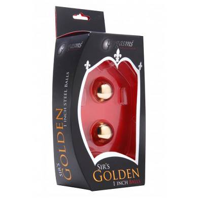 Sirs 1 Inch Ben Wa Kugeln in Gold