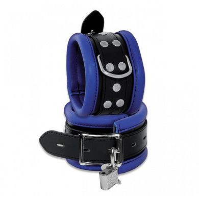Fufessel Essential breit - abschliebar schwarz/blau