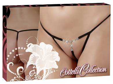 String mit Strassblumen ouvert