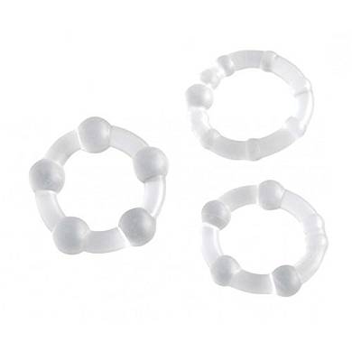 Seven Creations Penisringe 3er Set in transparent