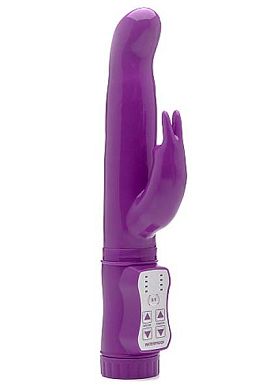 22 x 3 cm Perlenvibrator Shots Toys Rabbit TWO in purple