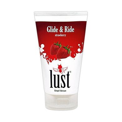 Glide & Ride - Gleitgel auf Wasserbasis & Erdbeer-Aroma - 150 ml