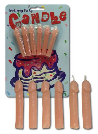 Penis Kerzen fr Torten Birthday Candles 6 Stck