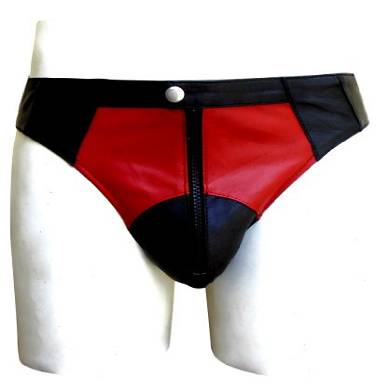 Bespoke Tailored Leder – Leder Jocks jockstarp Tiefschutz mit Front-Rei&sz