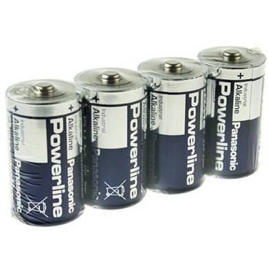 4 Stück Mono-D * PANASONIC * Industrial Powerline LR20 - 1,5 Volt