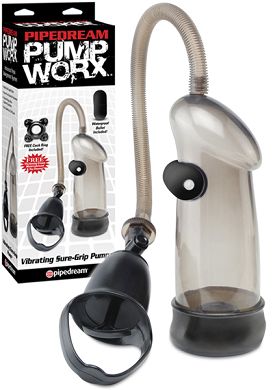 Penispumpe Pump Worx - Vibrating Sure Grip Pump