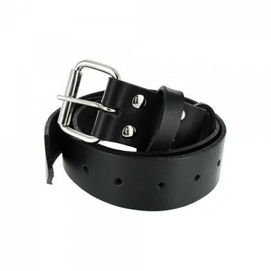 Bondagegurt aus Leder - S/M - in Schwarz
