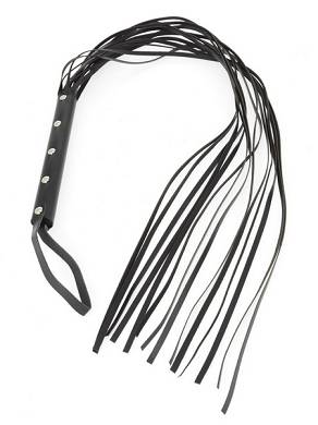 Peitsche Leder schwarz