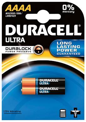 6x Batterie AAAA LR61 MN2500 MX2500 DURACELL Ultra