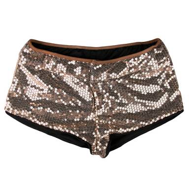 Hfthose mit Pailletten - Goldfarben
