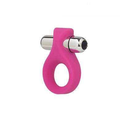 Penisring mit Kugelvibrator -  2,5 cm - in Rosa