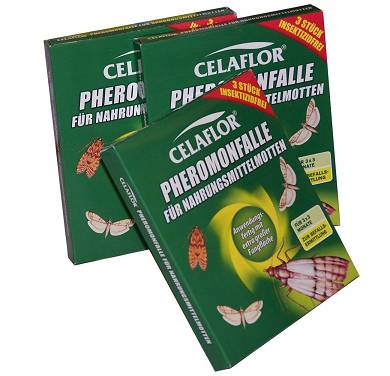 Celaflor Pheromonfalle Lebensmittel-Mottenfalle 3x3 Stck #GB