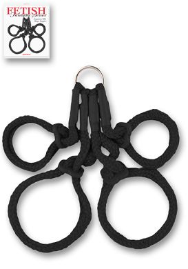 Fetish Fantasy - Japanese Silk Rope Hogtie black