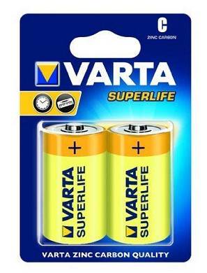 8x Varta SuperLife Baby C MN1400 R14 LR14 1,5V Zink-Kohle Batterie Typ 2014