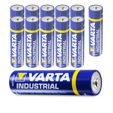 12 x Varta AA Industrial Mignon LR06 Batterie - 2600mAh 1,5V Alkaline- 12 Stk