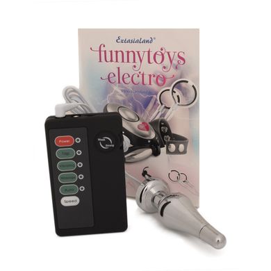 Elektro Analdildo Vibe Anal Plug Reizstromgert aus Stahl Butt Plug Kegel Massageelektro