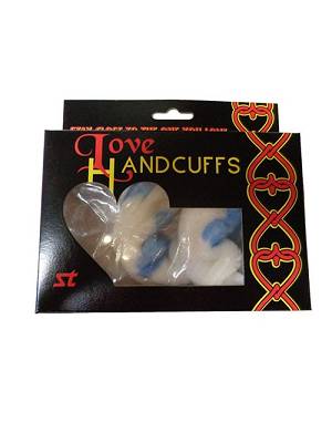 XXdreamSToys Liebes-Handschellen m. Plüsch blau-weiß
