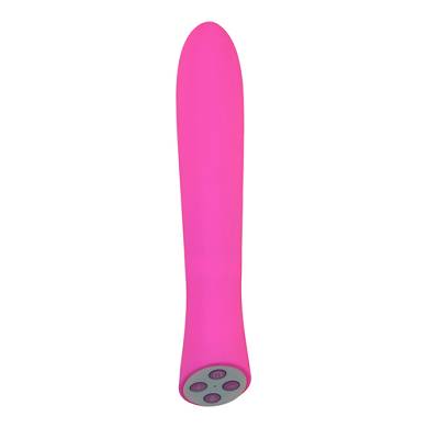 Vibrator aus Silikon Bowi mit Geruscherkennung, in Pink