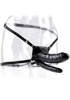 Fetish Fantasy - 17 cm Double Penetrator Hollow Strap-On black
