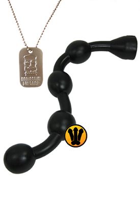 50 x 5 cm Domestic Partner BUTT MAN BALLS Analkugeln in schwarz