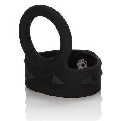 Cockring Tri-Snap Scrotum Support Ring M black