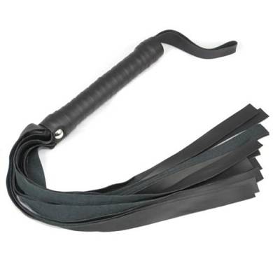 TOOGOO(R) Lederpeitsche schwarz Leder Bondage Fetisch Spanking erwachsenen sexy Cowboy-Spi