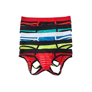 Herren Jockstrap Slips Stripes Höschen Open Back Bikini Unterhosen Unterwäsche 5