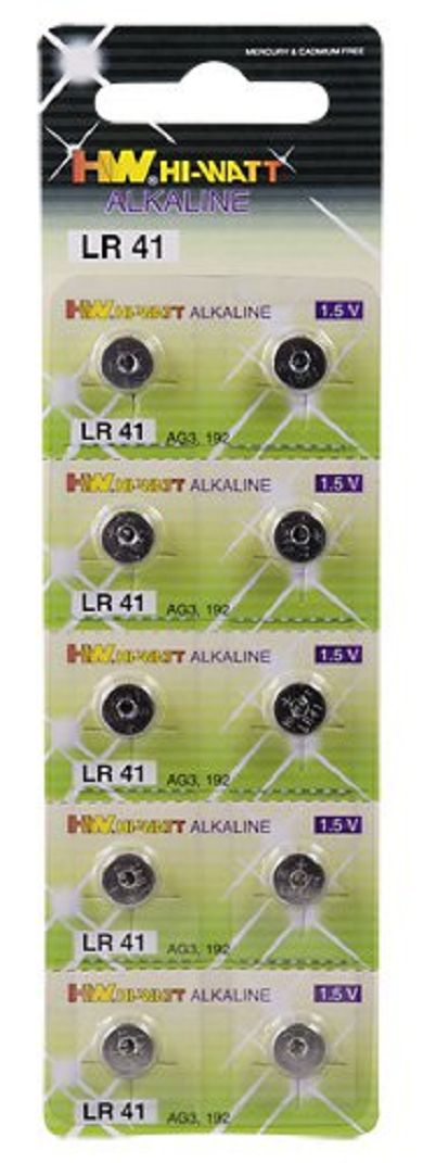 Batterie - Typ: LR41 - Knopfzelle - 10 Stck