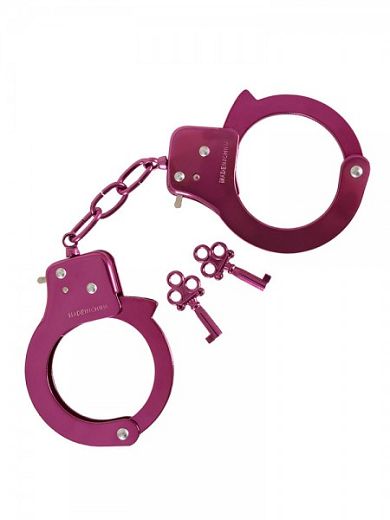 Metal Hand Cuffs - Handschellen in Lila